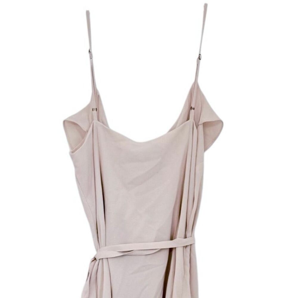 1. State Ruffled Chiffon Midi Wrap Dress Flowy Dress Blush Pink Size 6 NWOT - Picture 5 of 11